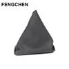 Black/Gray Leather-Stitched Shift Dust Cover for Toyota Corolla Cabin Accessories