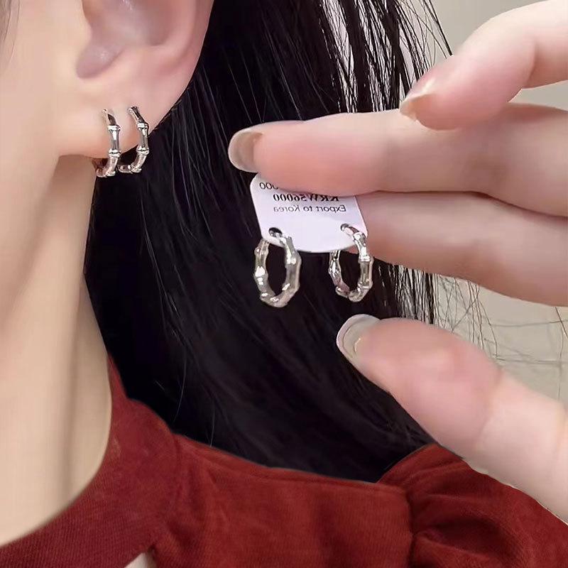 Luxury Large Exaggerated Diamond Hoop Earrings for Women - Cold Style Fashion Jewelry