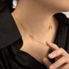 316lstainless Steel Virgin Mary Shape Pendant Jesus Cross Ball Necklaces Collarbone Chain Steel Gold Plated Irregular For Women