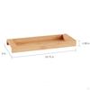 Bamboo Storage Tray Perfume Holder for Home Decor Serving Jewelry Display Rectangular