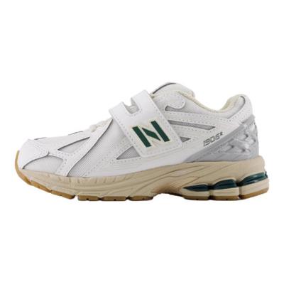 1906R Na rzep Buty dla małych dzieci Białe Zielone Dziecięce Sneakersy PV1906SG