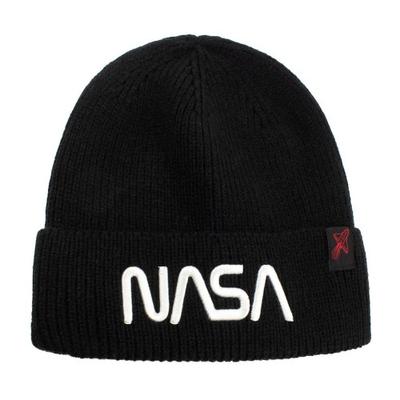 NASA Unisex Adult Worm Logo Beanie