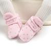 Cute Star Print Prewalkers Booties Winter Soft Anti-slip Warm Newborn Infant Crib Shoes Moccasins