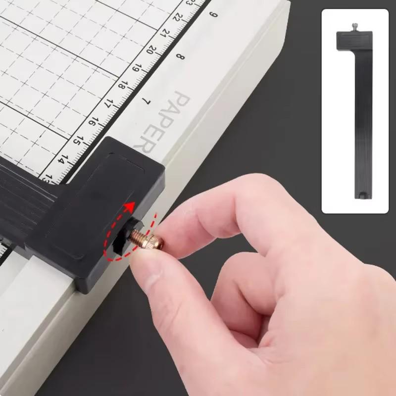 Commercial A4 Paper Cutter with 13x10 Inch Metal Base - Manual Blade Type for Office Use