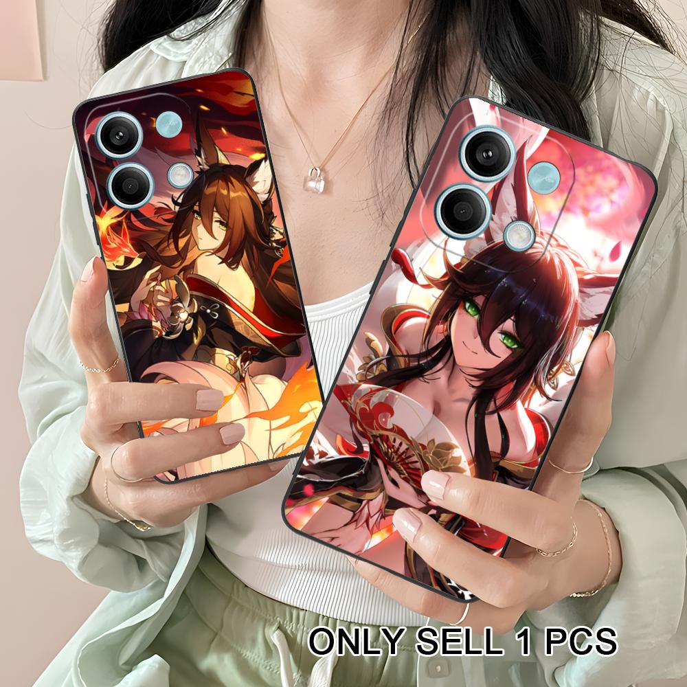 HSR Fugue Matte TPU Mobile Phone Case for Xiaomi Redmi 15 14 13 12 A5 3 2 1 C Plus 4G 5G Colorful Printing Cover