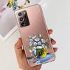Case For Samsung Galaxy Note 20 Ultra 5G Note20 Cute Flower Cat Painted Soft Silicone TPU Cover For Samsung Note 20 20Ultra
