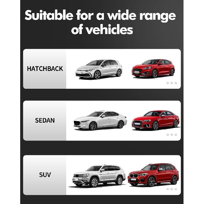 Windshield Snow Cover For Car, Heavy Duty Ice Shield With Magnetic Edges, Waterproof UV Block Sunshade For Winter Frost Protection, Fits Most Sedans