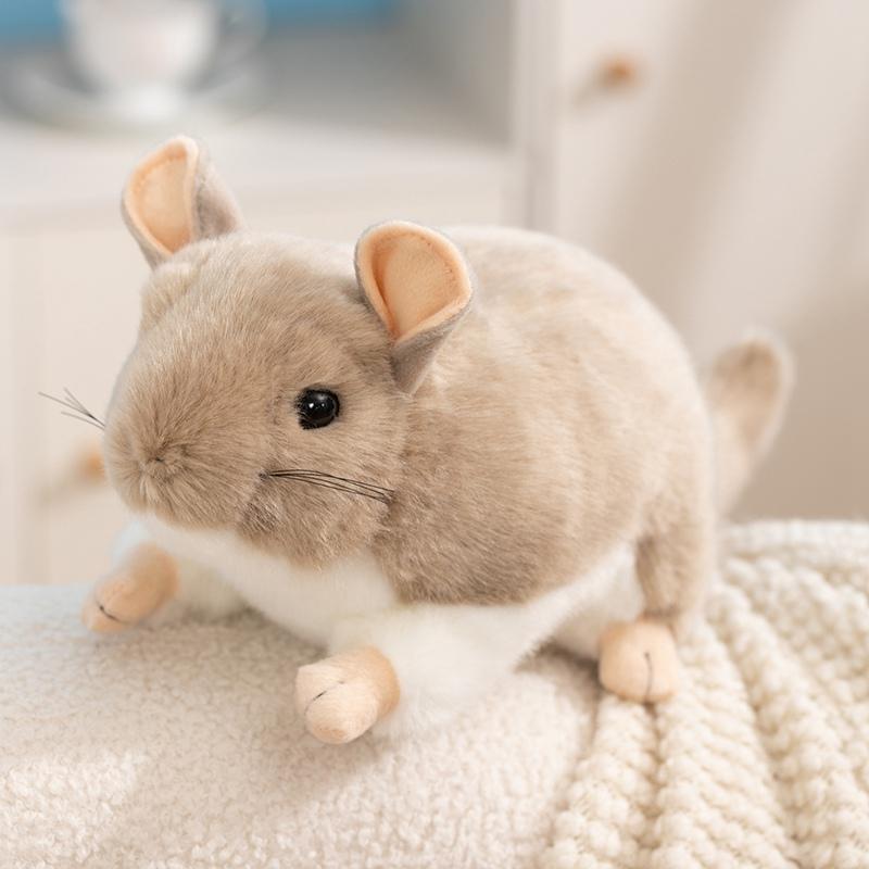 40CM Kawaii Simulation Chinchillidae Plush Toys Soft Lifelike Chinchillas Mouse Stuffed Animal Toys Birthday Gifts