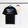 Summer GALLERY DEPT Classic Letter Slogan LOGO Gradual Change Printing Crew Neck Men's and Women's Casual Short-sleeved T-shirt