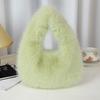 New imitation fox hair Korean version of cute fashion dumpling bag Internet celebrity trend