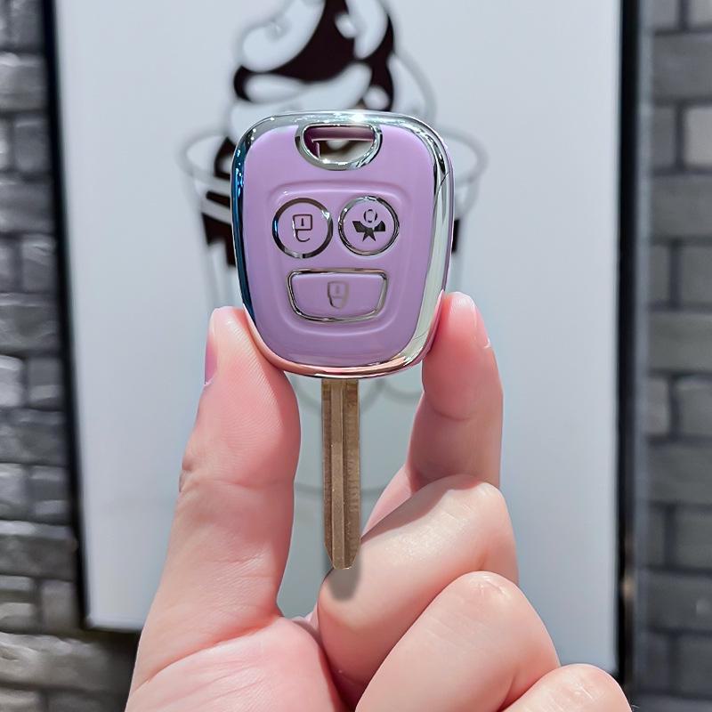 Protective Cover for Original Dongfeng Peugeot Straight Car Key. Suitable for Peugeot 206, 207, 307 Remote Control Keys.