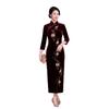 Autumn and Winter New Slim-fit Improved Velvet Cheongsam Wedding Mother-in-law Mother-in-law Toast Dress Long Dress Advanced Sense