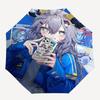 1pc Outdoor Umbrella with Anime Character Design - Automatic Opening/Closing, Portable 3-Fold Design, 8-Bone Iron Frame - Perfect Gift for Fans,
