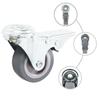 VidaXL 4 pcs Roulettes pivotantes à trou de boulon 50 mm