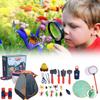 Kinder Camping Set mit Zelt Campingausrüstung Spielzeug mit Rollenspielzelt Outdoor Entdecker Set Camping