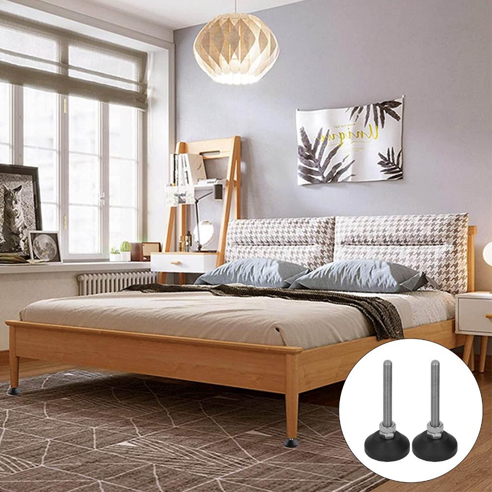 2pcs Swivel Adjustable Leveling Mounts Adjustable Furniture Glide Pads Table Support