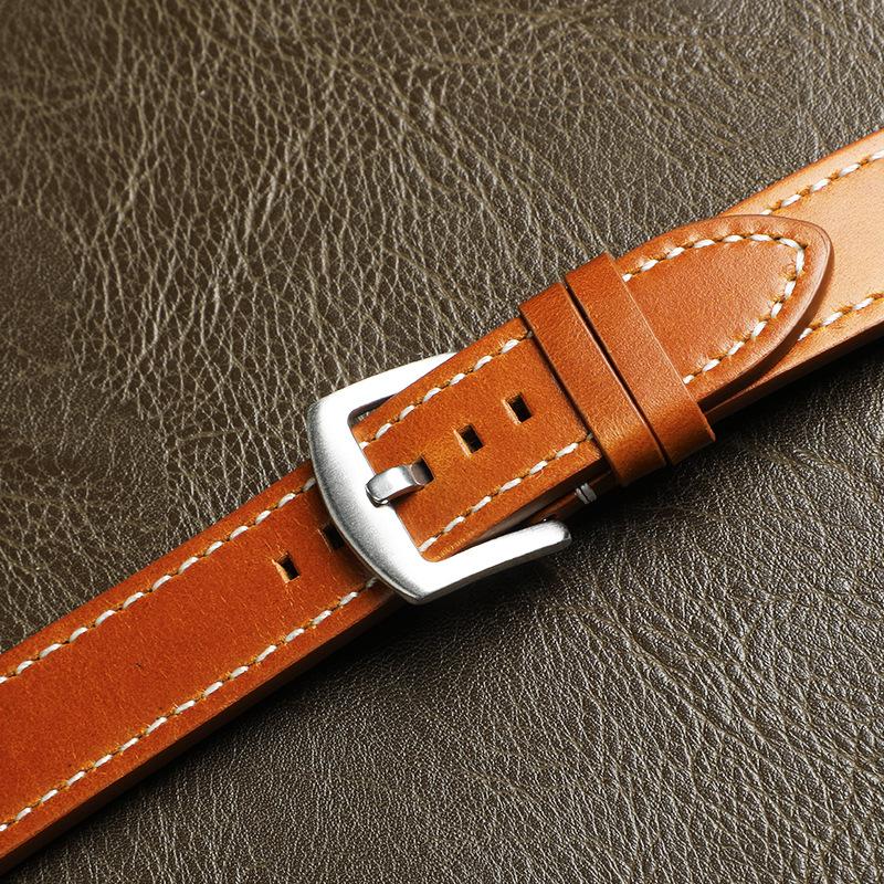 Leather Strap Business Men's Strap Upgrade Switch Ears Double Sided First Cowhide Watch Strap