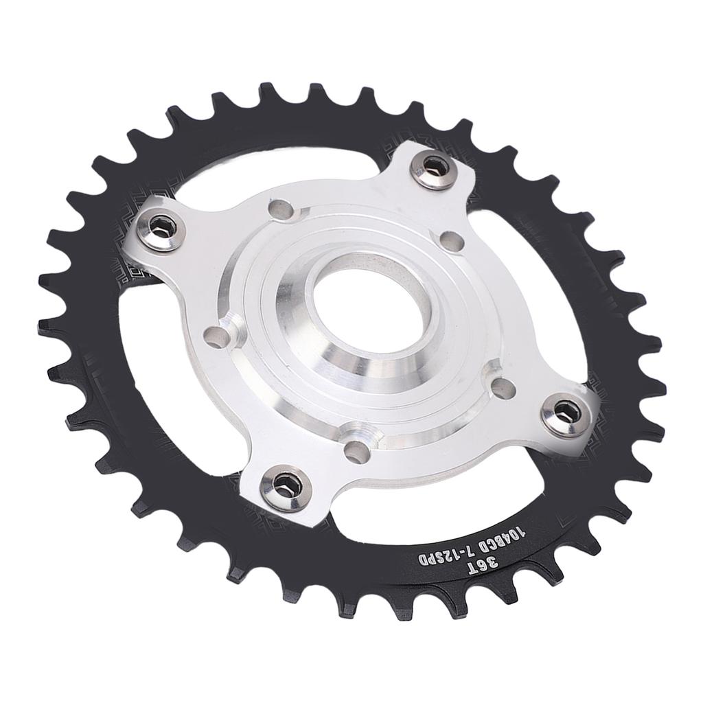 104BCD 36T Chainring Conversion Kit Aluminum Alloy Mid Drive Chainring Spider Adapter Kit for