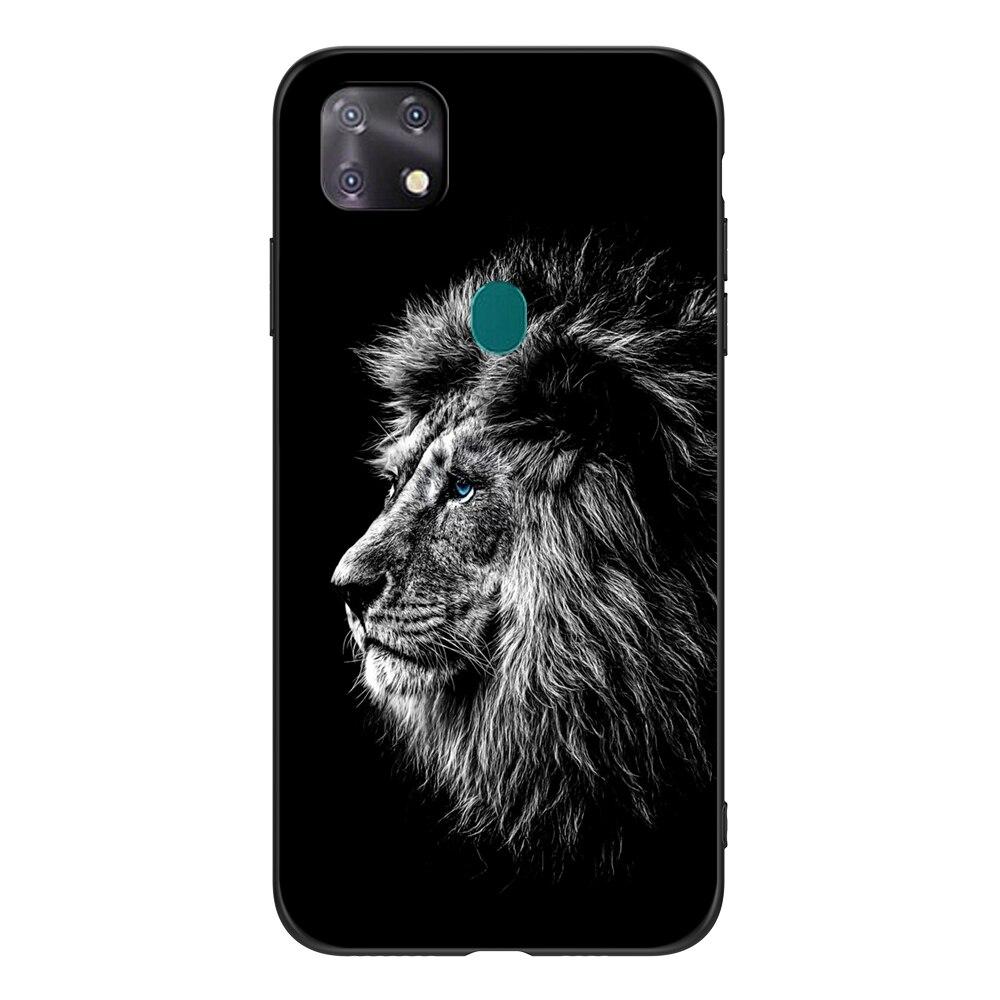 

Для ZTE Blade 20 Smart Case For ZTE Blade V2020 vita black tpu case лев вовк тигр дракон ZTE Blade 20 Smart