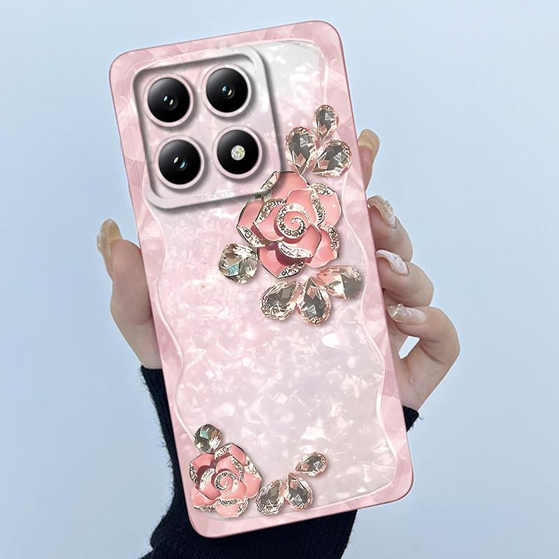 For Xiaomi 14T Pro 5G Case Soft Silicone Protective Cover Fashion Simplicity Floral Fundas for Xiaomi14T 14 T Pro Phone Coque