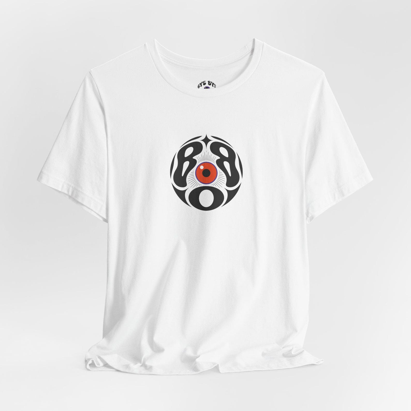 Abstract Tribal Circle with Red Dot T-Shirt | Minimal Graphic Tee S