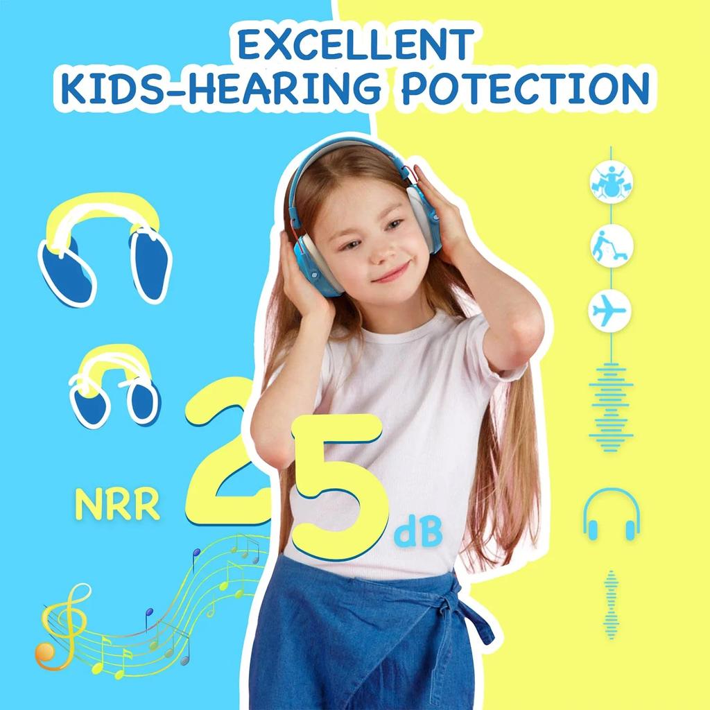 Kids Ear Protection Noise Cancelling Headphones for Kids  Noise Reduction Earmuffs for Autism Sensory Shooting