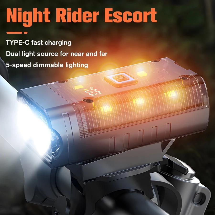 T6 LED Bike Front Light Motorbike Headlight Rechargeable Bright MTB Road Bike Head Lamp Cycling Flashlight For Night Riding
