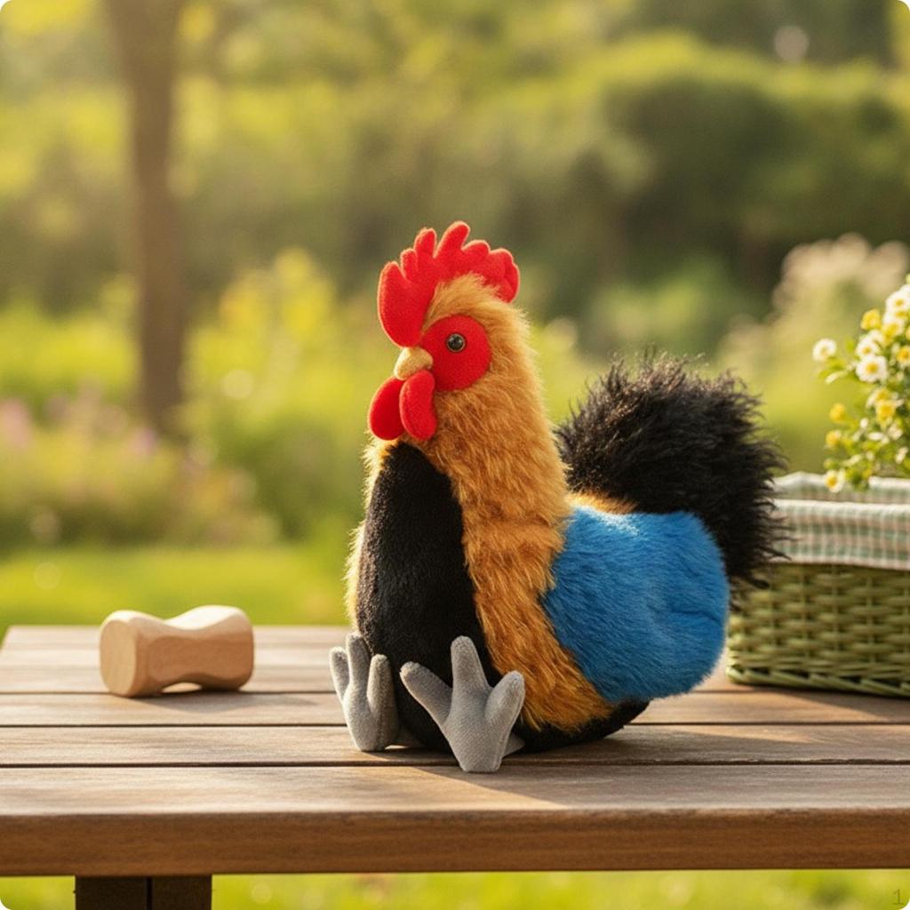 Stuffed Chicken Soft Cuddly Mother Hen for Kids, Young Children, Playroom,