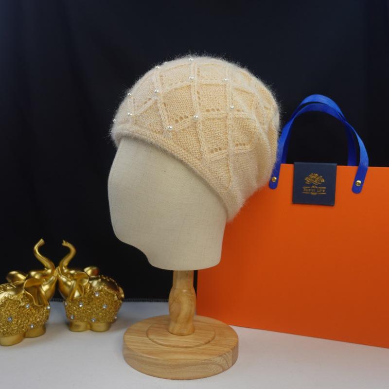 Pălării tricotate la modă pentru femei: Căciuli din lână dublu strat, îngroșate, cu protecție pentru urechi, calde, pentru toamnă și iarnă