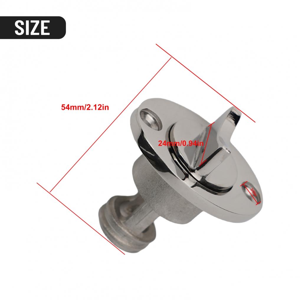 Easily Installed Marine Grade 316 Stainless Steel Oval Drains for Boats