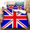 New 3D Print Britain United Kingdom Flag Bedding Set Double Twin King Duvet Cover Comforter Pillowcase Boys Girls Adults Bedroom