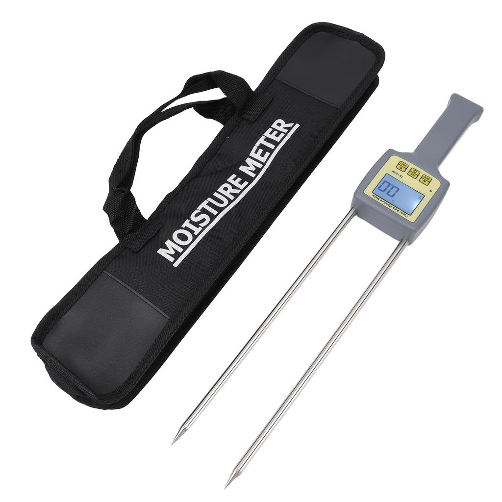 Paper Humidity Tester with Probe LCD Stainless Steel Portable Handheld Waste Parcel Paper Package Humidity Meter for