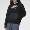 Nike Women's Casual Sports Logo Pullover Hoodie in Black