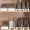 1PC Cabinet Shelves Plates and Dishes Storage Rack Bowl Cup Rack Multifunctional Organizer Kitchen Supplies Holder