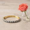 Colorful Vintage Cloisonne Bangle Small Petal Women's Hand Bracelet Chinese Flower Bangle  Girls