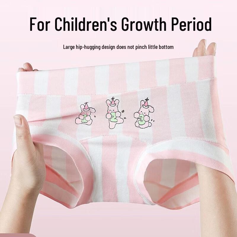 

Mao Ren Girls Cotton Briefs 3-Pack 130