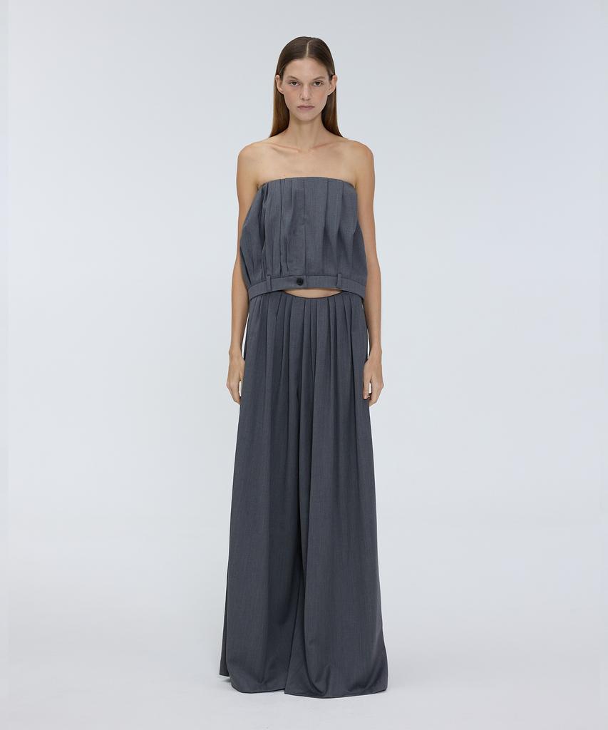 Meuameu Wide Pleated Pants
