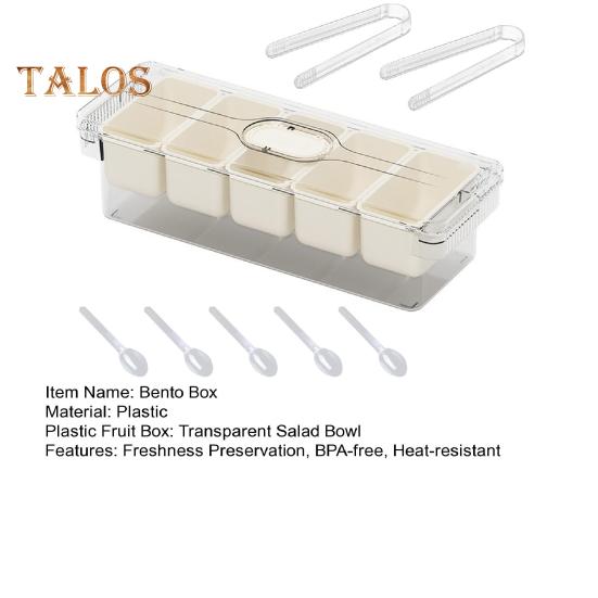 Snackle Box Container Bento Box Dishwasher Safe Divided Snack Tray with Lid And Handle Freshness Preservation Organizer for Fruits Snacks