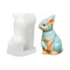 Multifuntional Crafting Mold Rabbit Shape Candle Making Supplies Suitable for Epoxy Resin Crafts and Decorative Ornament