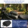 Motorcycle Handlebar Storage Bag Nylon Waterproof Battery Frame Bag with Earphone Hole Portable Phone Bag E-bike Accessories
