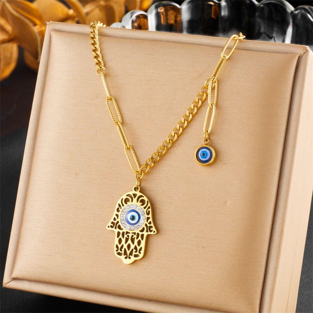 Delicate Eyes of Demon Necklace Vintage Women Pendant Necklace Devil's Eye Necklace  Girls