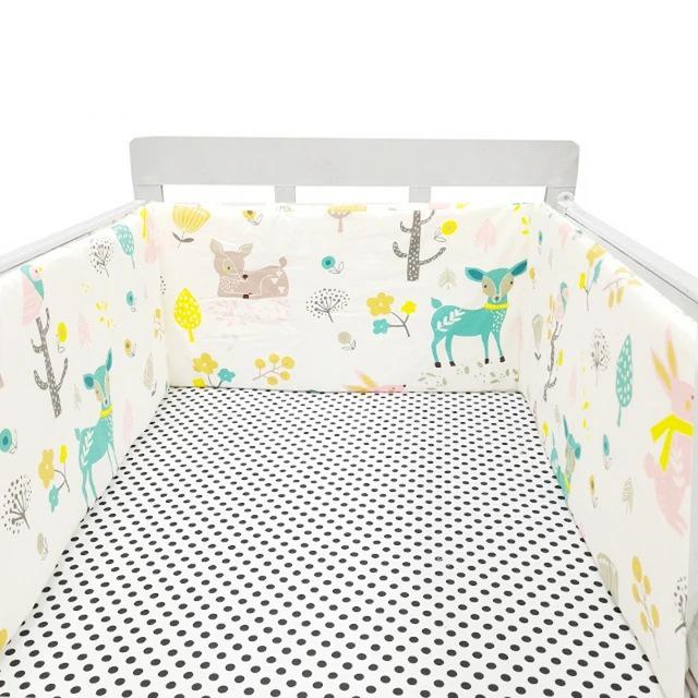 Cross-Border All-Cotton Baby Bed Surround: Removable, Washable, Anti-Collision, Anti-Pinch Guardrail