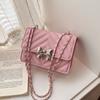 Women Luxury Fashion Versatile Chain Shoulder Crossbody Daily Small Plaid Bag