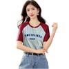 La Chapelle Women's Letter Print Short Sleeve T-Shirt
