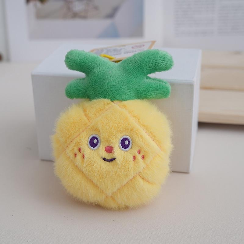 Kreative Simulation Obst Plüsch Spielzeug Anhänger Niedlichen Cartoon Obst Keychian Exquisite Rucksack Dekoration Zubehör Geburtstag Geschenke