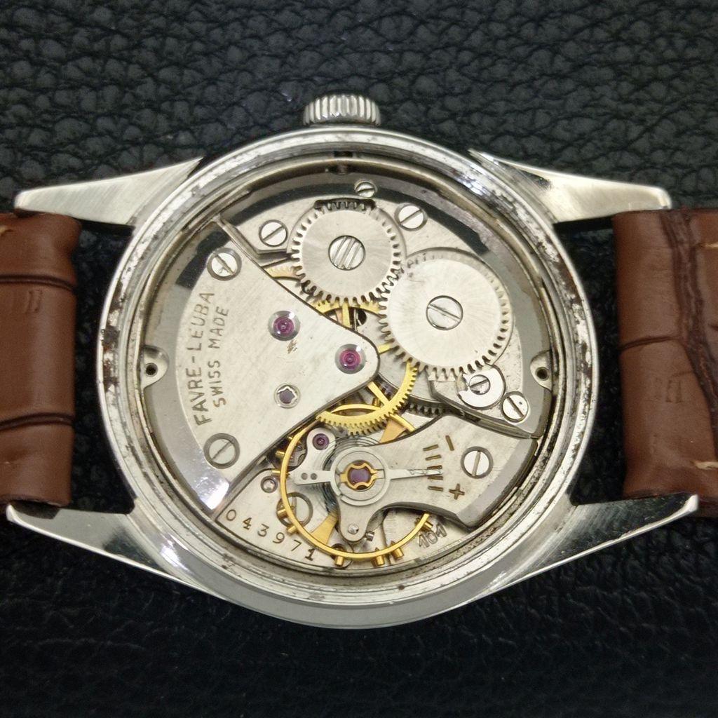 SCHWEIZER VINTAGE FAVRE LEUBA SEA KING 101 MANUELLE HERRENUHR a703757-1
