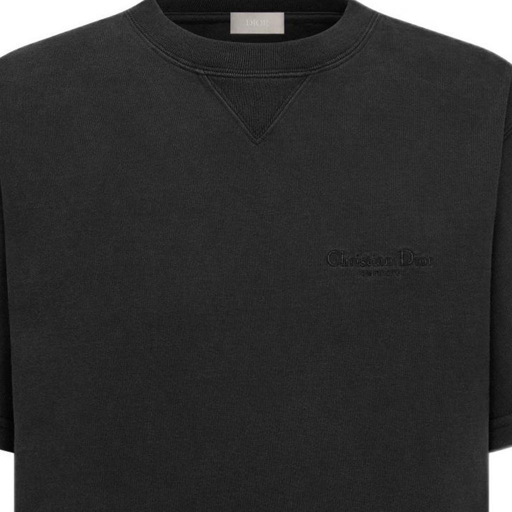 Dior Logo Embroidered Round Neck T Shirt 313J696C0554-C900