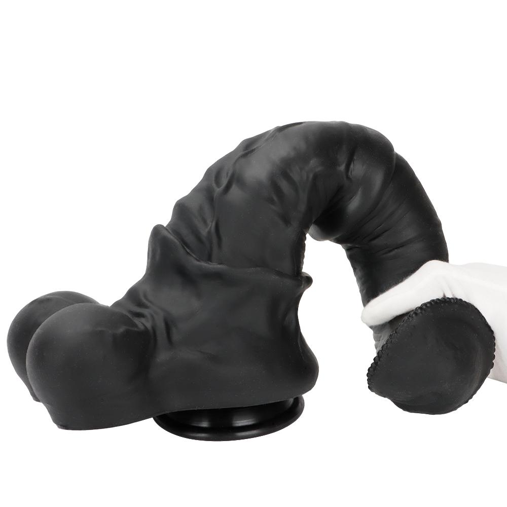 Dark Horse Silicone Dildo Oversized Anal Plug Masturbator Soft Anal Dilator Fisting Sex Toy Strap on Penis Realistic Dick