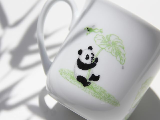 Okura Artwork - Wrapped In Washi Paper - Panda Family Acting Story Mug (Hello After the Rain)
