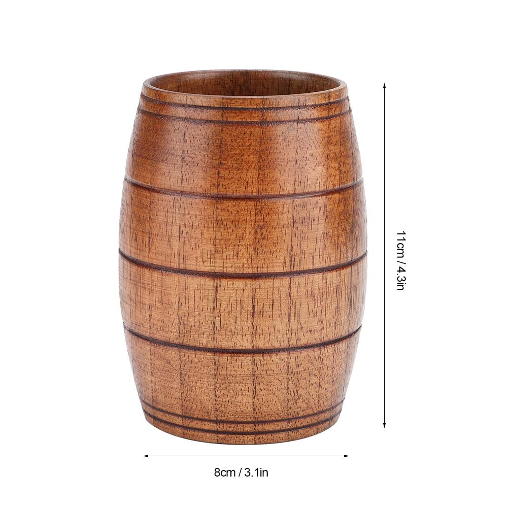 Haushalt Natur Klassisches Holz Wasserbecher Bier Kaffee Milch Tee Tasse